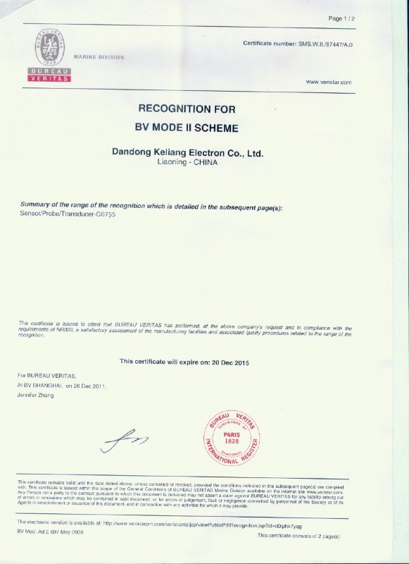Recogntion for BV mode II scheme