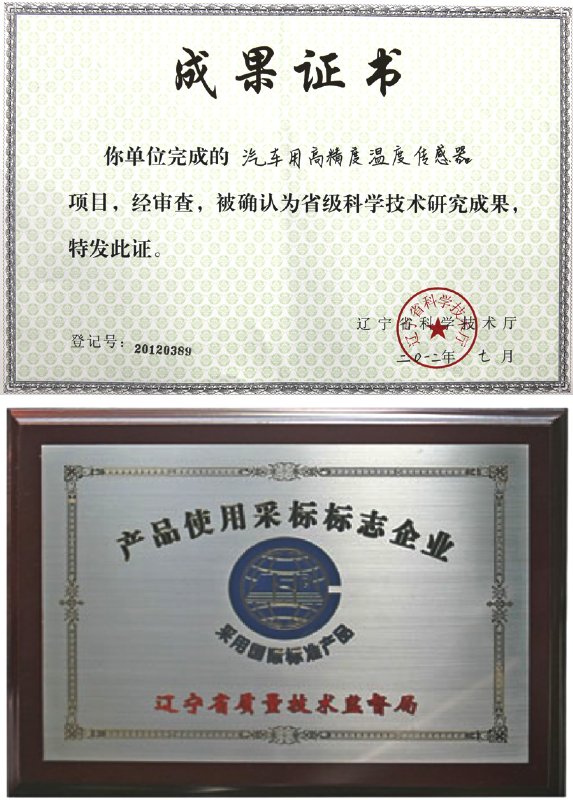 成果证书